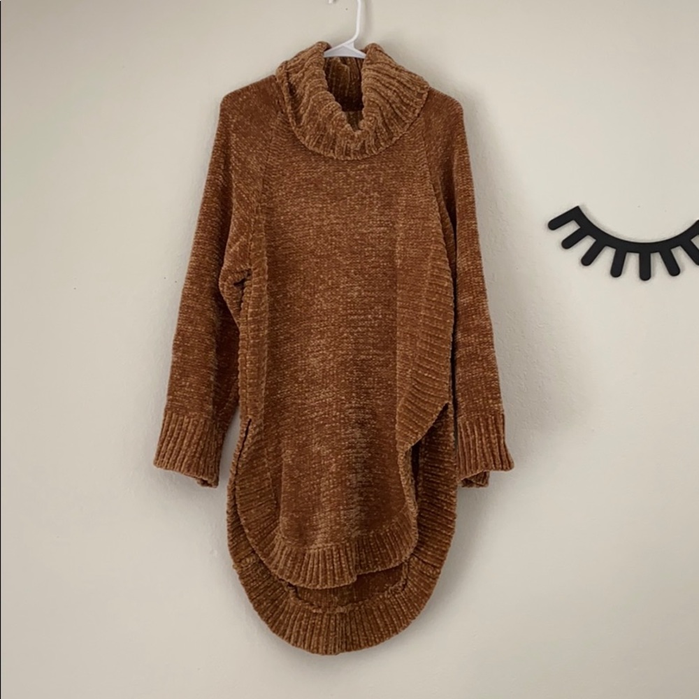 ANTHROPOLOGIE Moth  Cowl neck sweater dress - Picture 2 of 5
